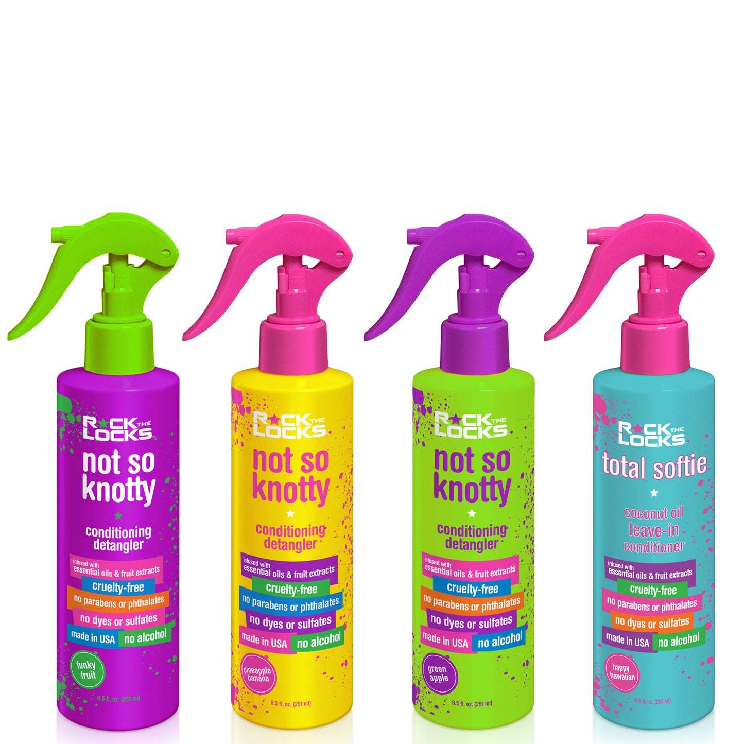 Rock the Locks Bundle - Leave in Conditioner + 3 Detanglers