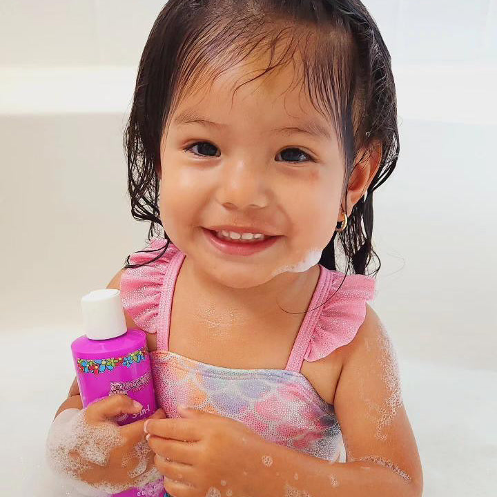 Rock the Locks 3-in-1 is a Shampoo + Body Wash + Bubble Bath