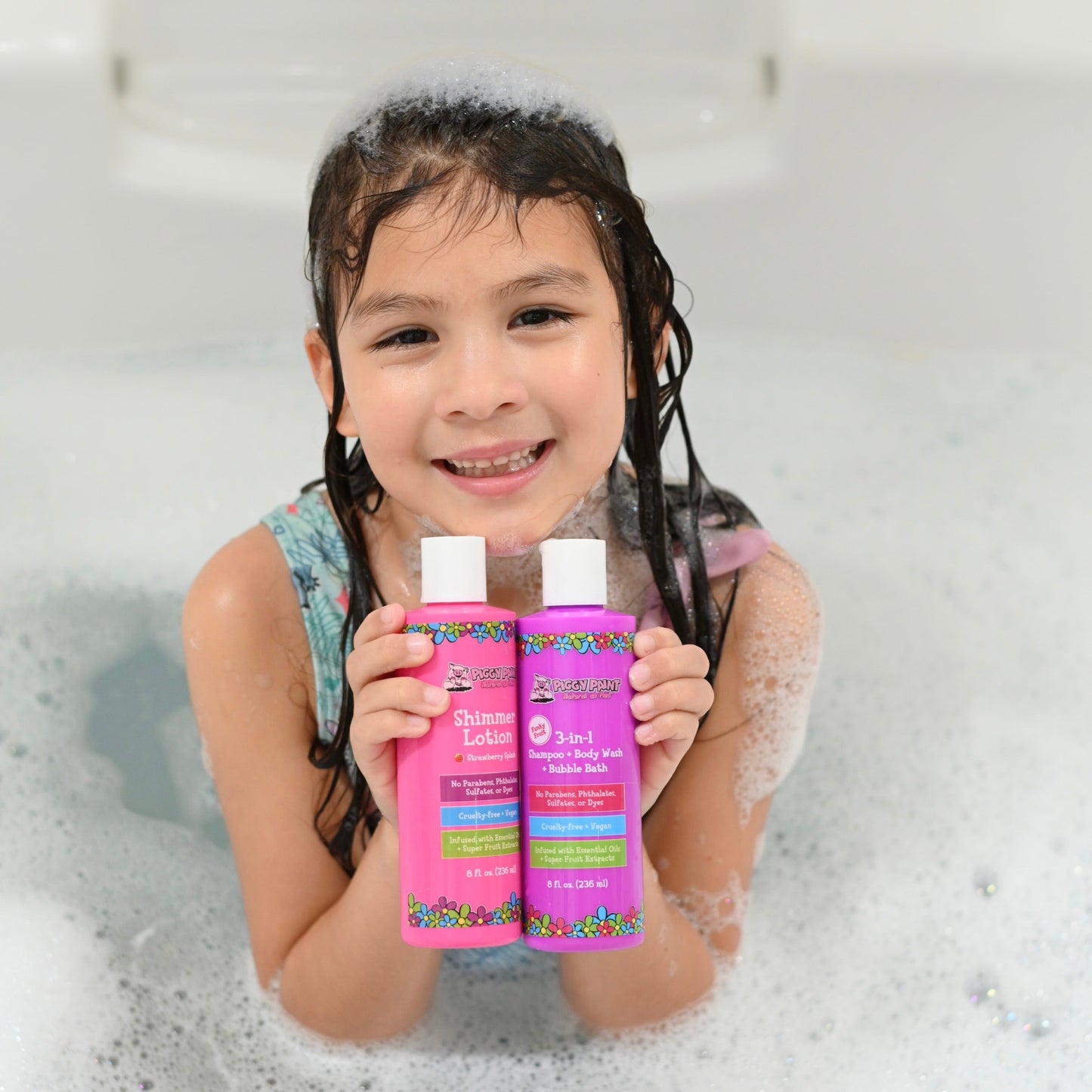 Rock the Locks 3-in-1 is a Shampoo + Body Wash + Bubble Bath