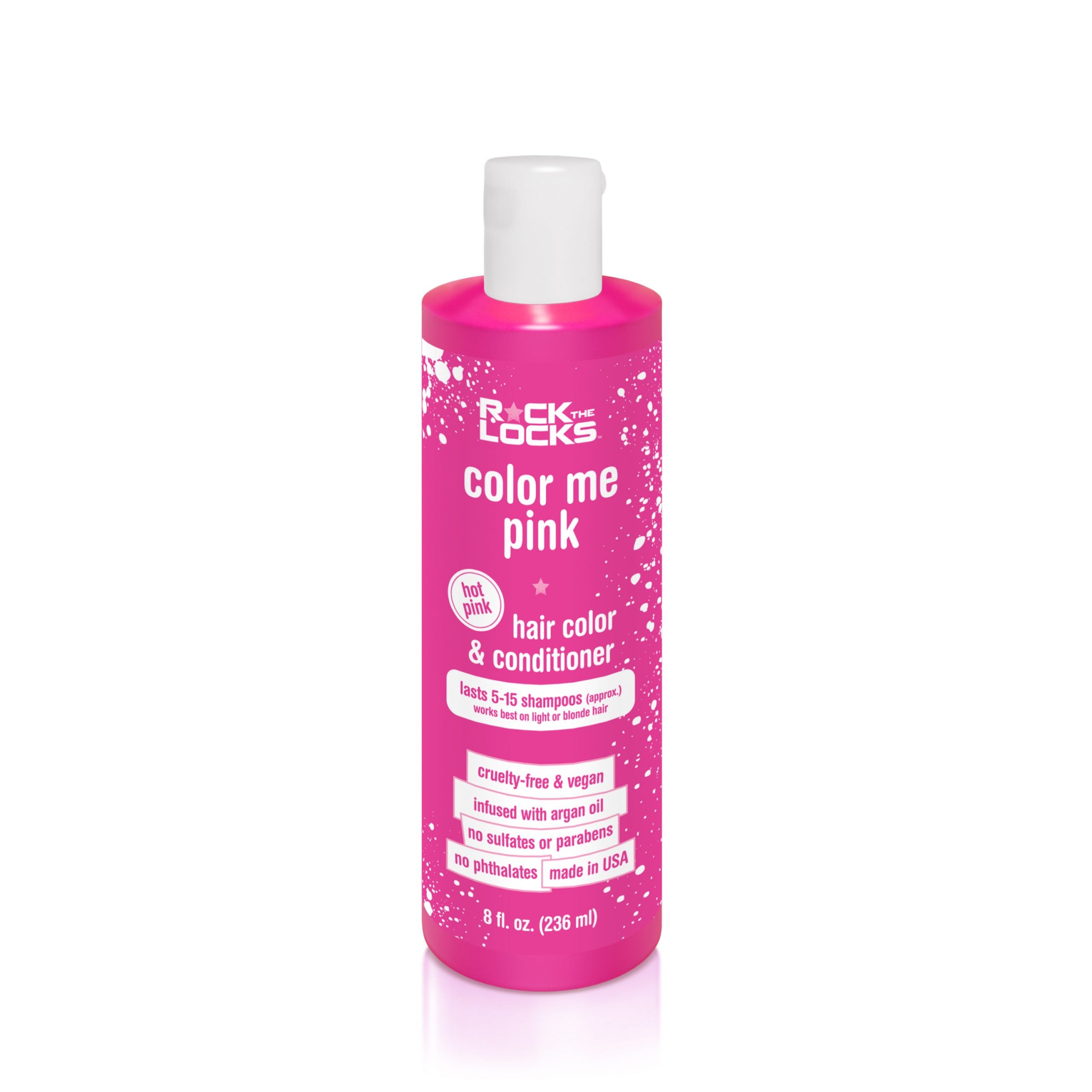 Rock The Locks Color Me Pink Hair Color & Conditioner, Hot Pink