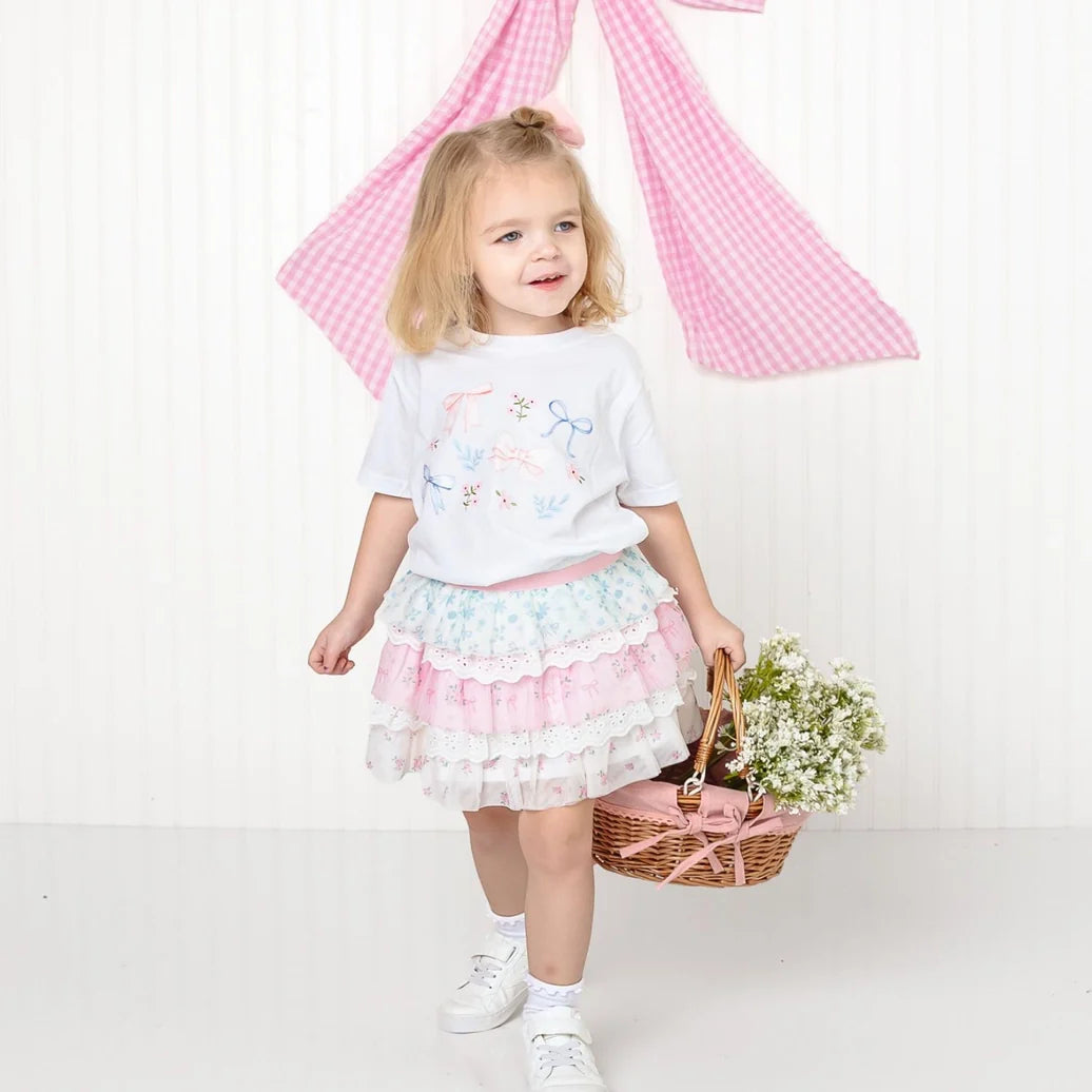Honey Bunny Easter Tulle Bow Clip - Kids Hair Bow - Sweet Wink