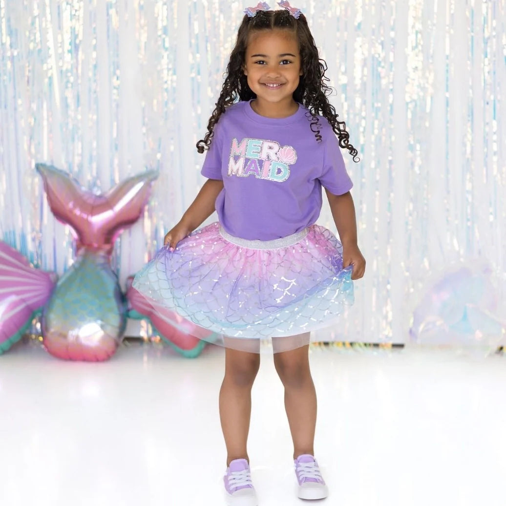 Sparkling Mermaid Bow Clip - Sweet Wink