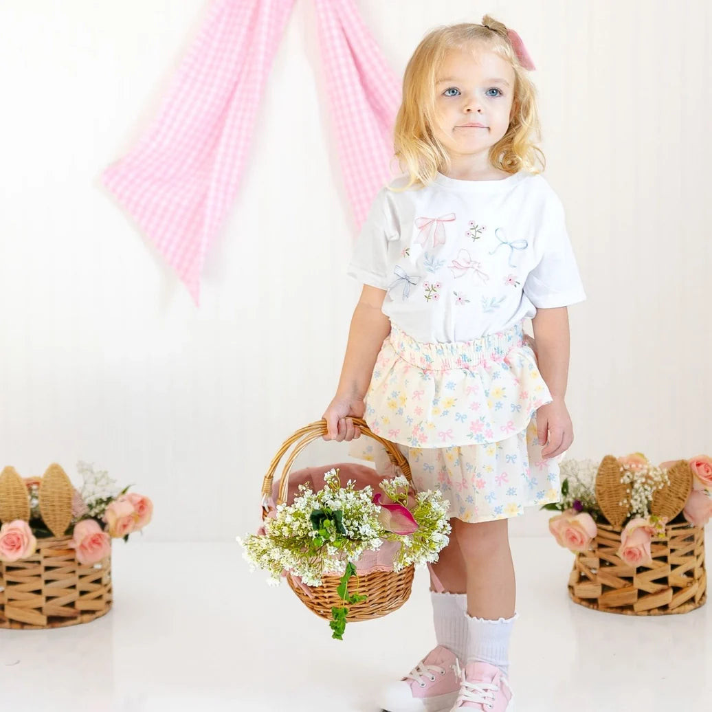 Honey Bunny Easter Tulle Bow Clip - Kids Hair Bow - Sweet Wink
