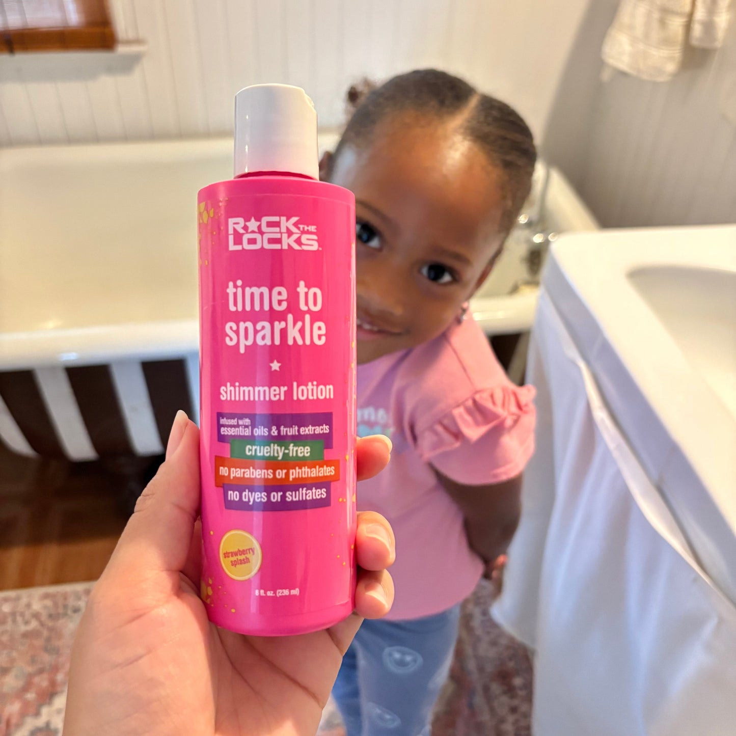 Rock the Locks Time to Sparkle Shimmer Lotion